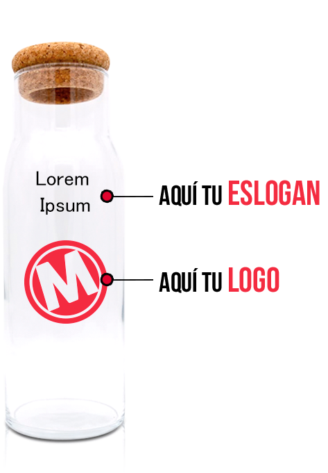 botellas personalizadas de vidrio